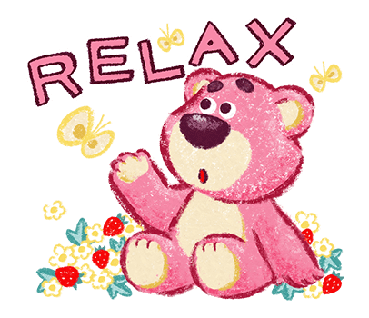 Relaxing Lotso with Butterflies and Strawberries
