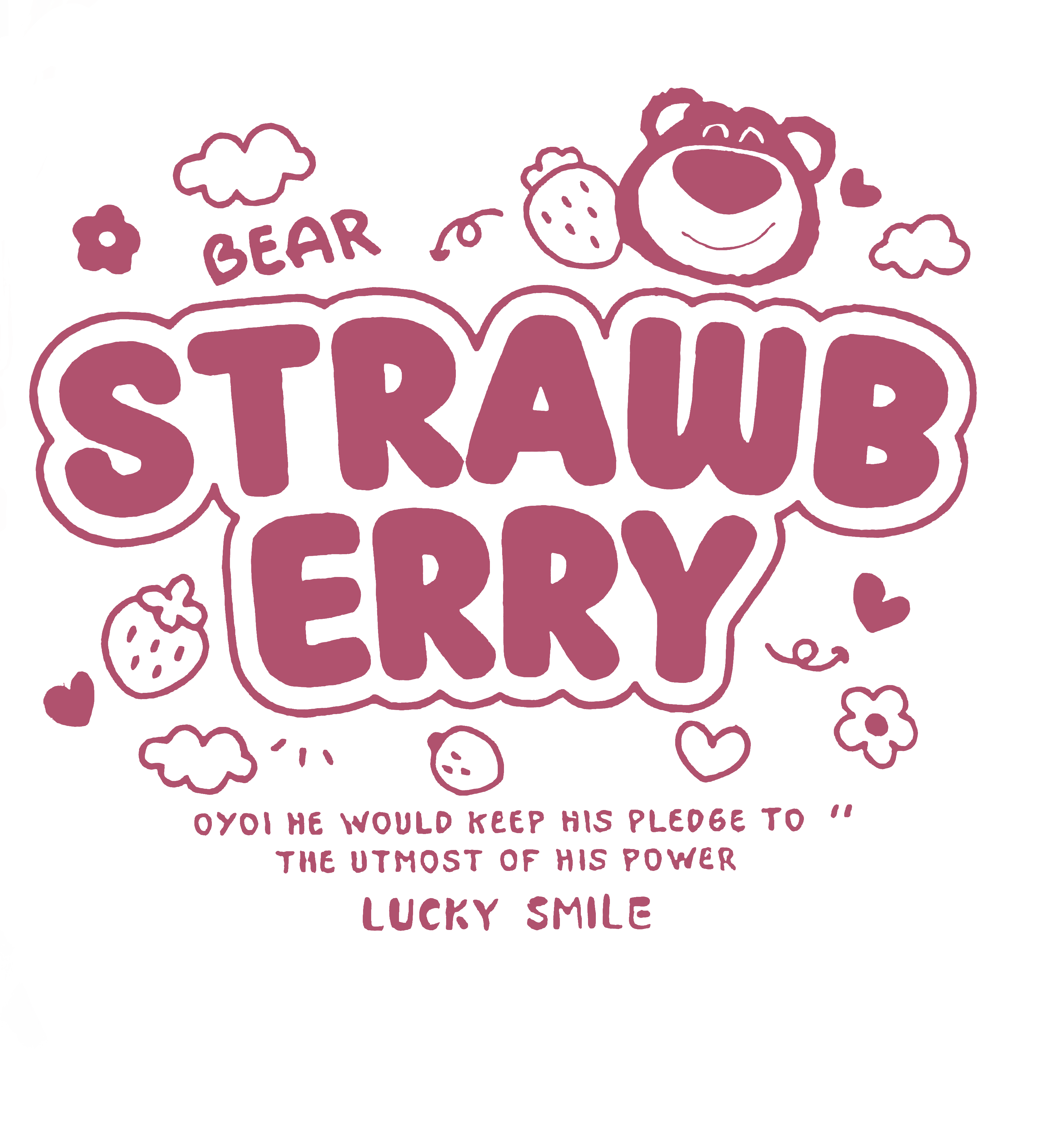 Strawberry Lotso Typography 104