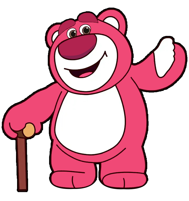 Waving Lotso with Walking Stick