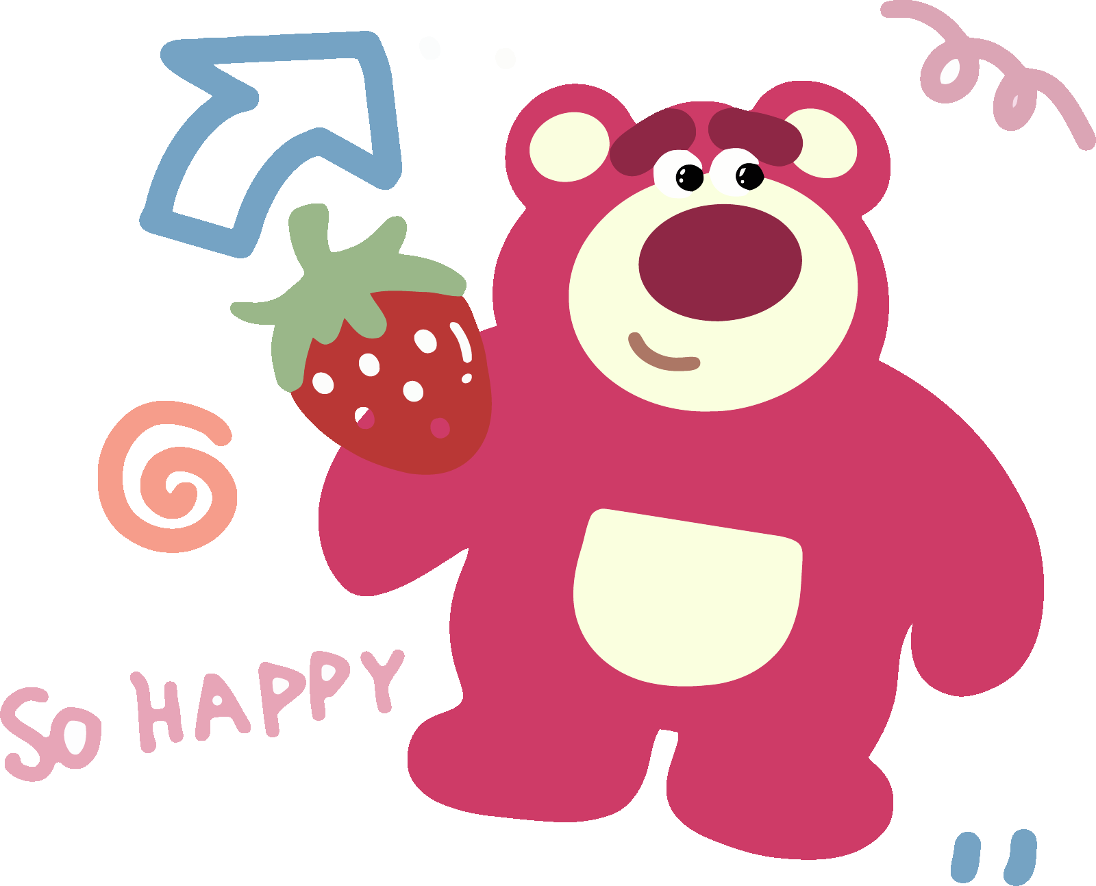 Happy Lotso Sitting Graphic