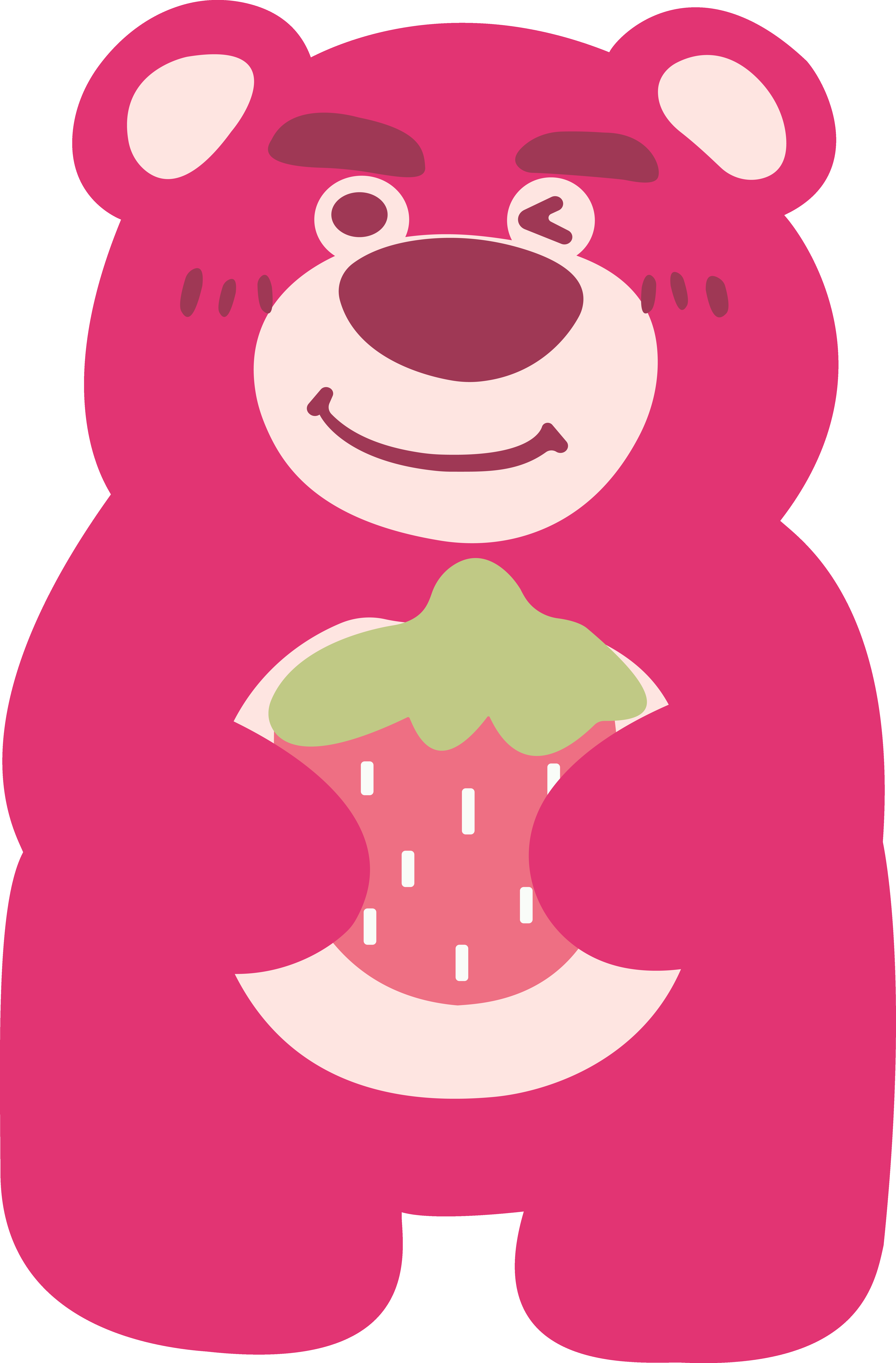 Lotso Holding a Strawberry Graphic