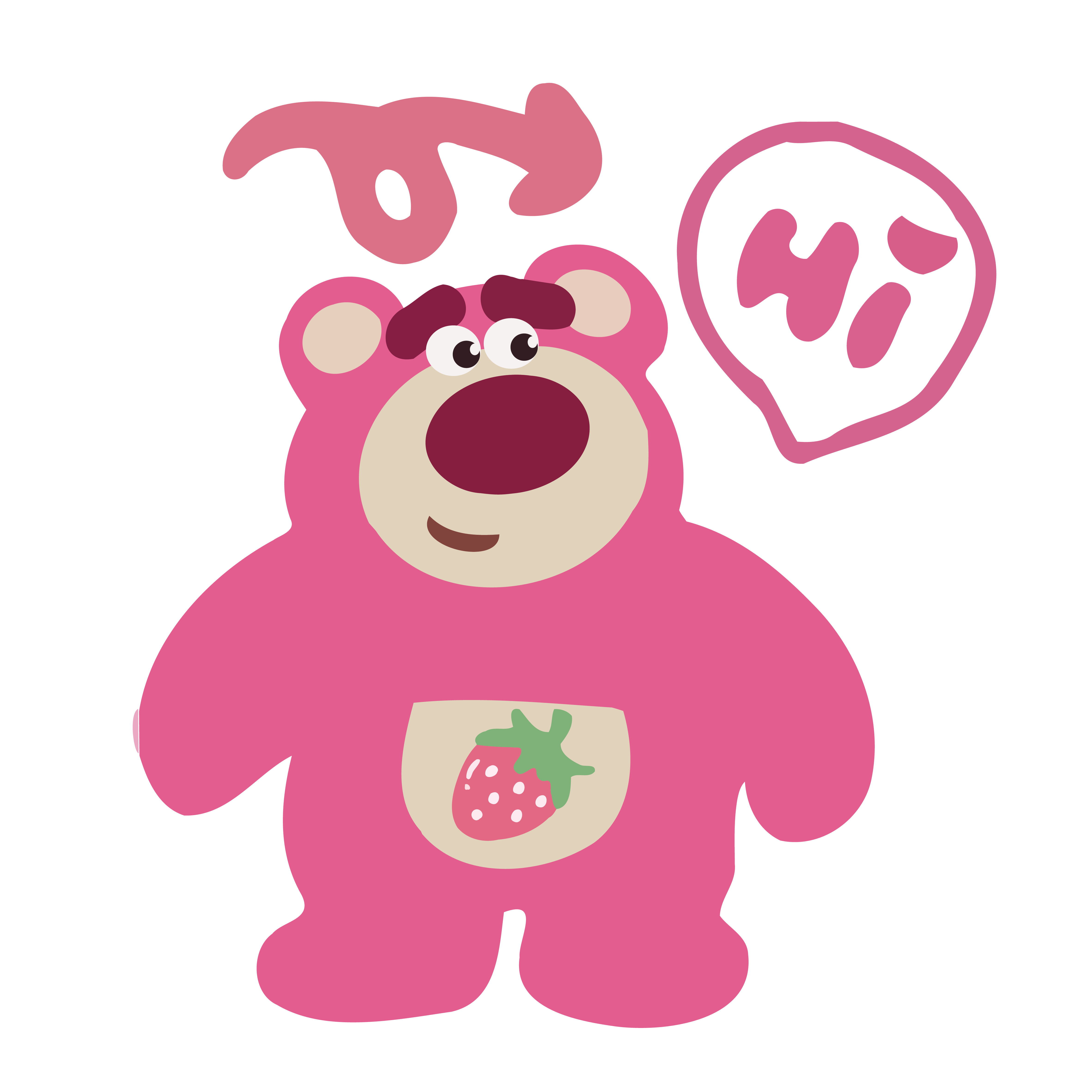 Lotso Strawberry Shirt Illustration