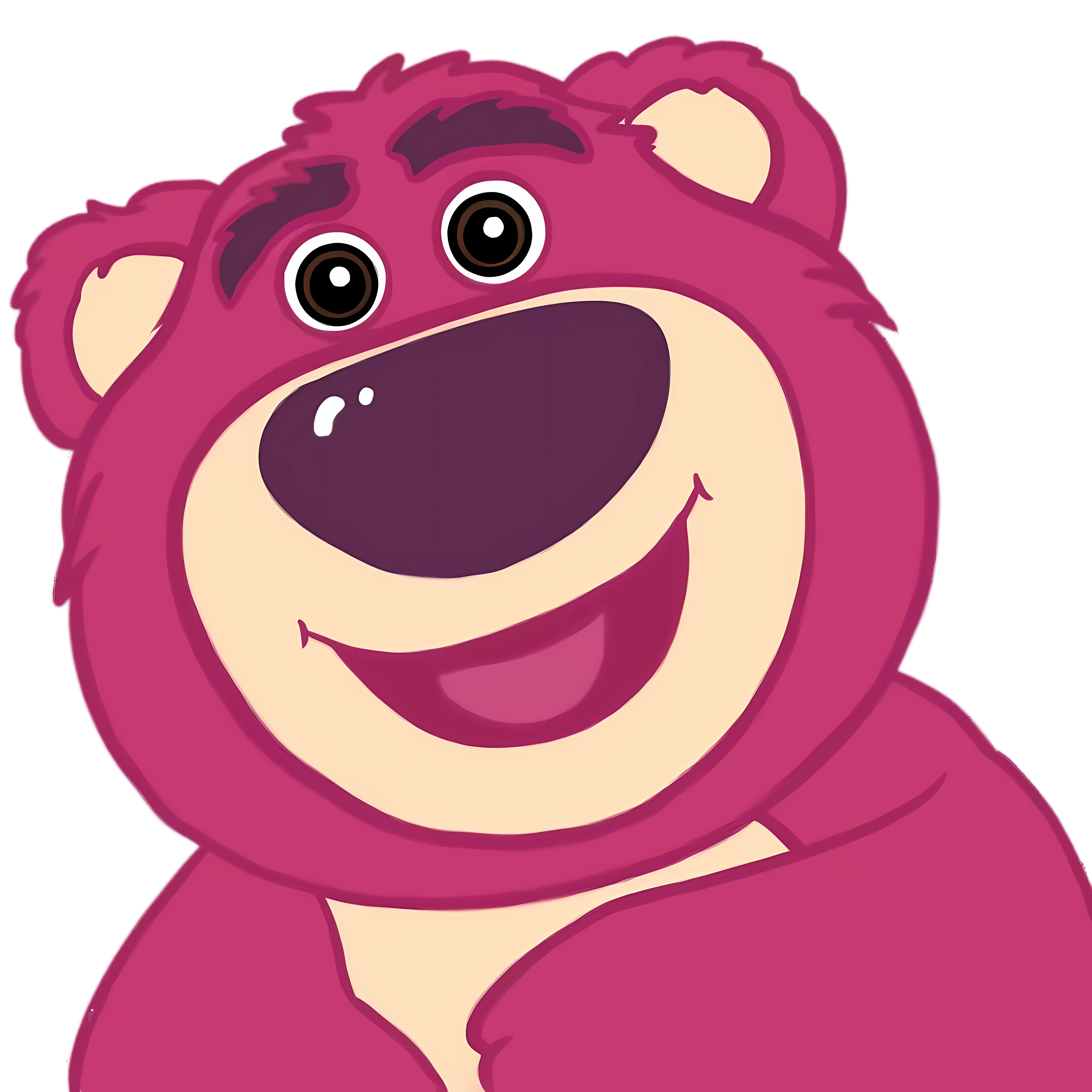 Cheerful Lotso Portrait Illustration