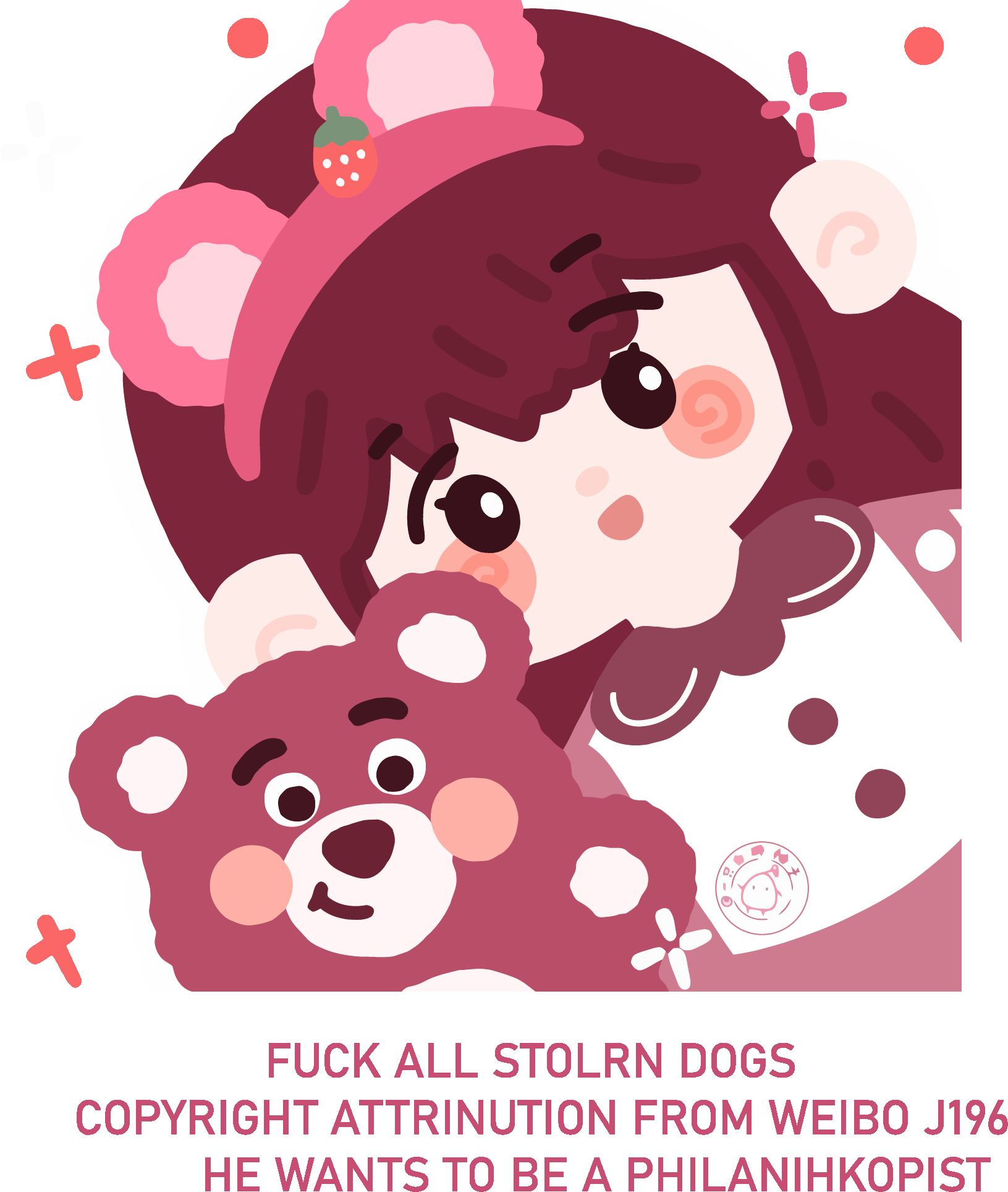 Girl with Lotso Bear Graphic