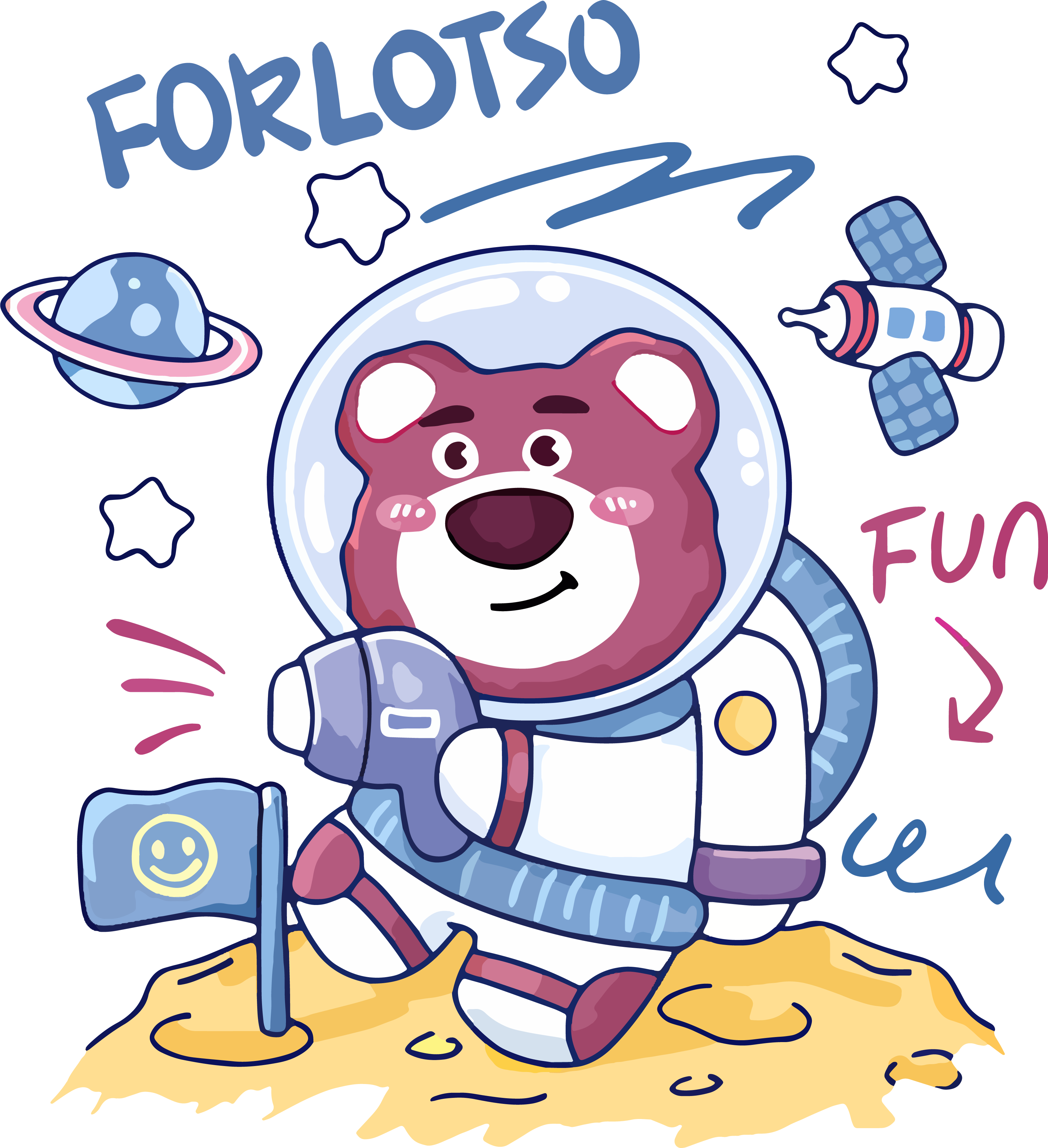 Astronaut Lotso on the Moon