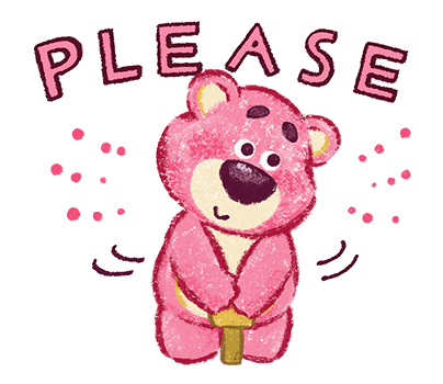 Lotso Please Begging Pose Illustration
