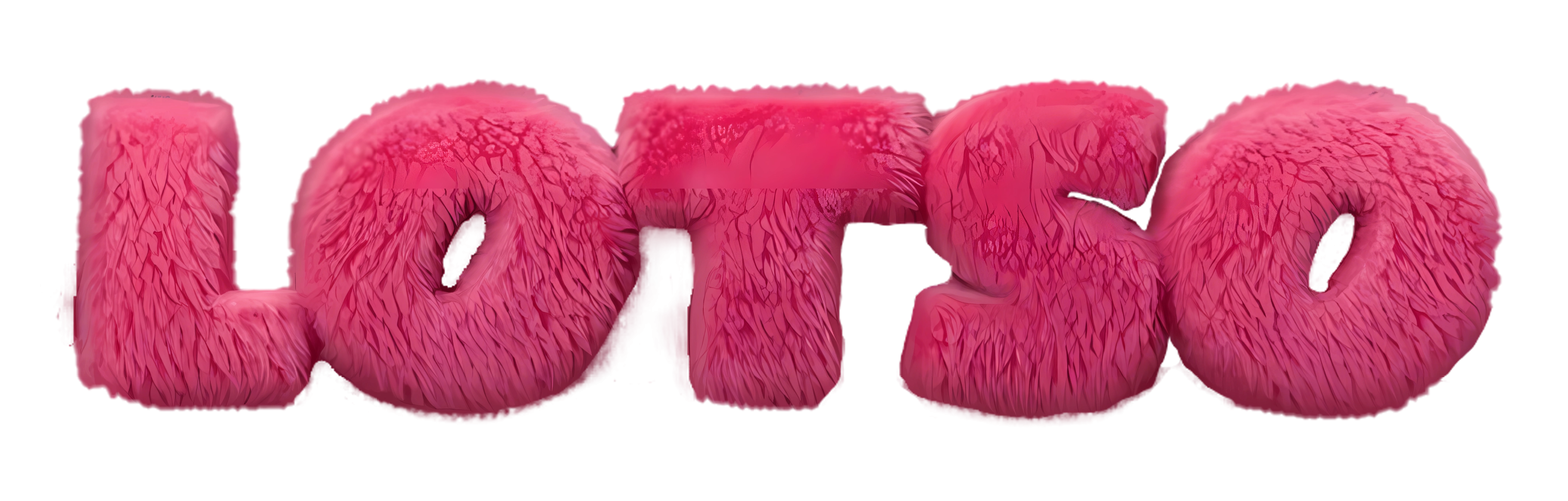 Pink Furry Lotso Word Art