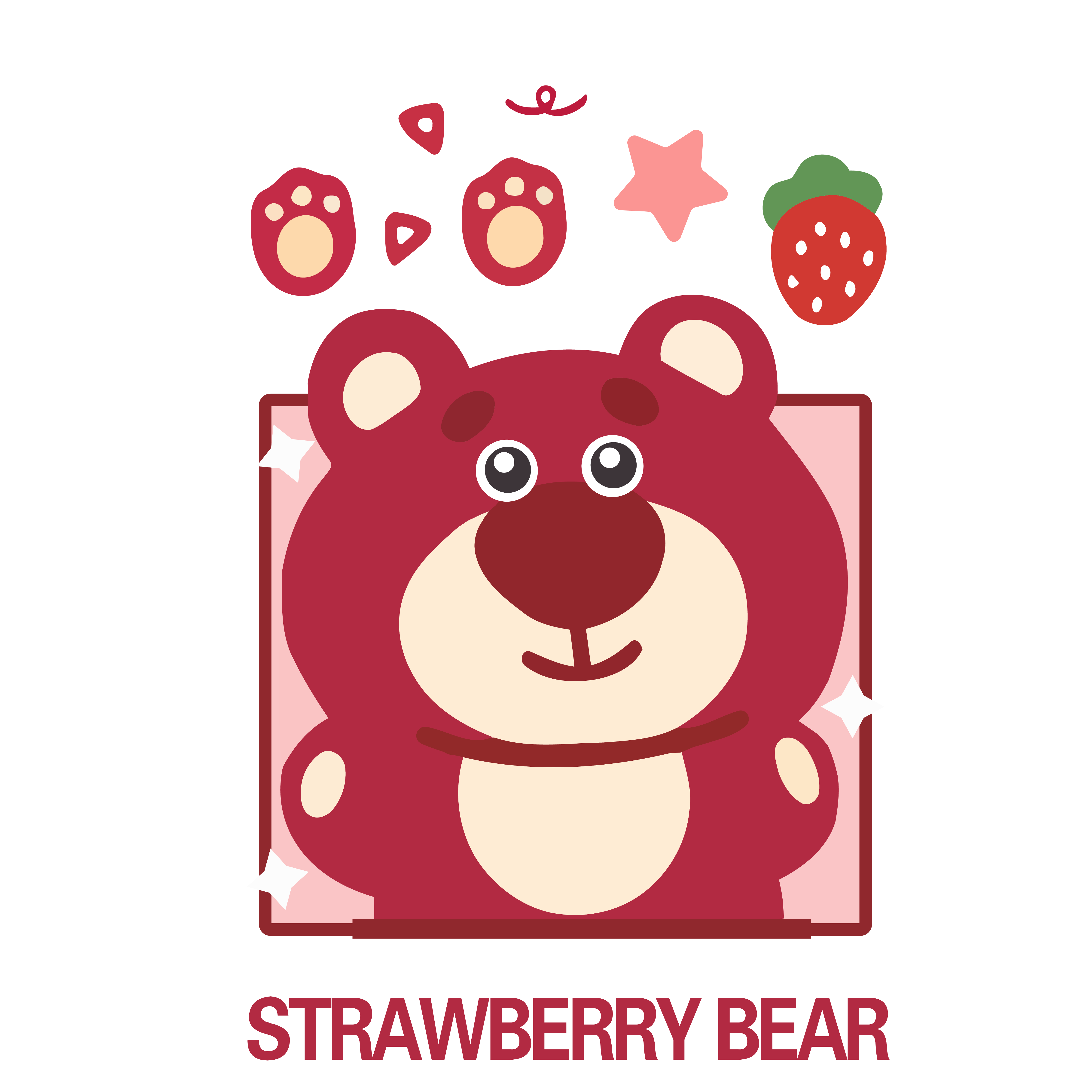 Strawberry Bear Lotso Graphic 80