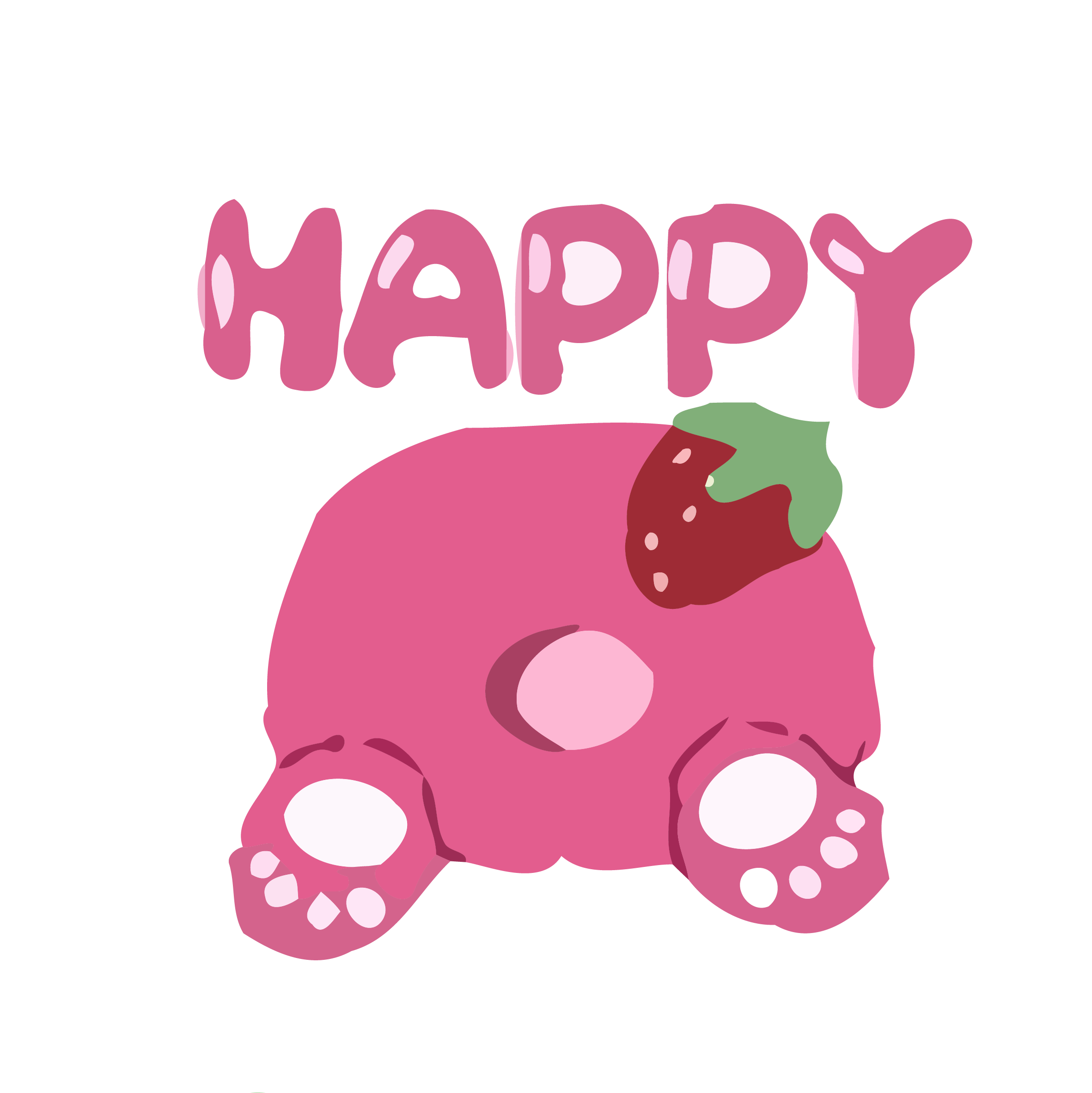 Happy Lotso Strawberry Bear Graphic