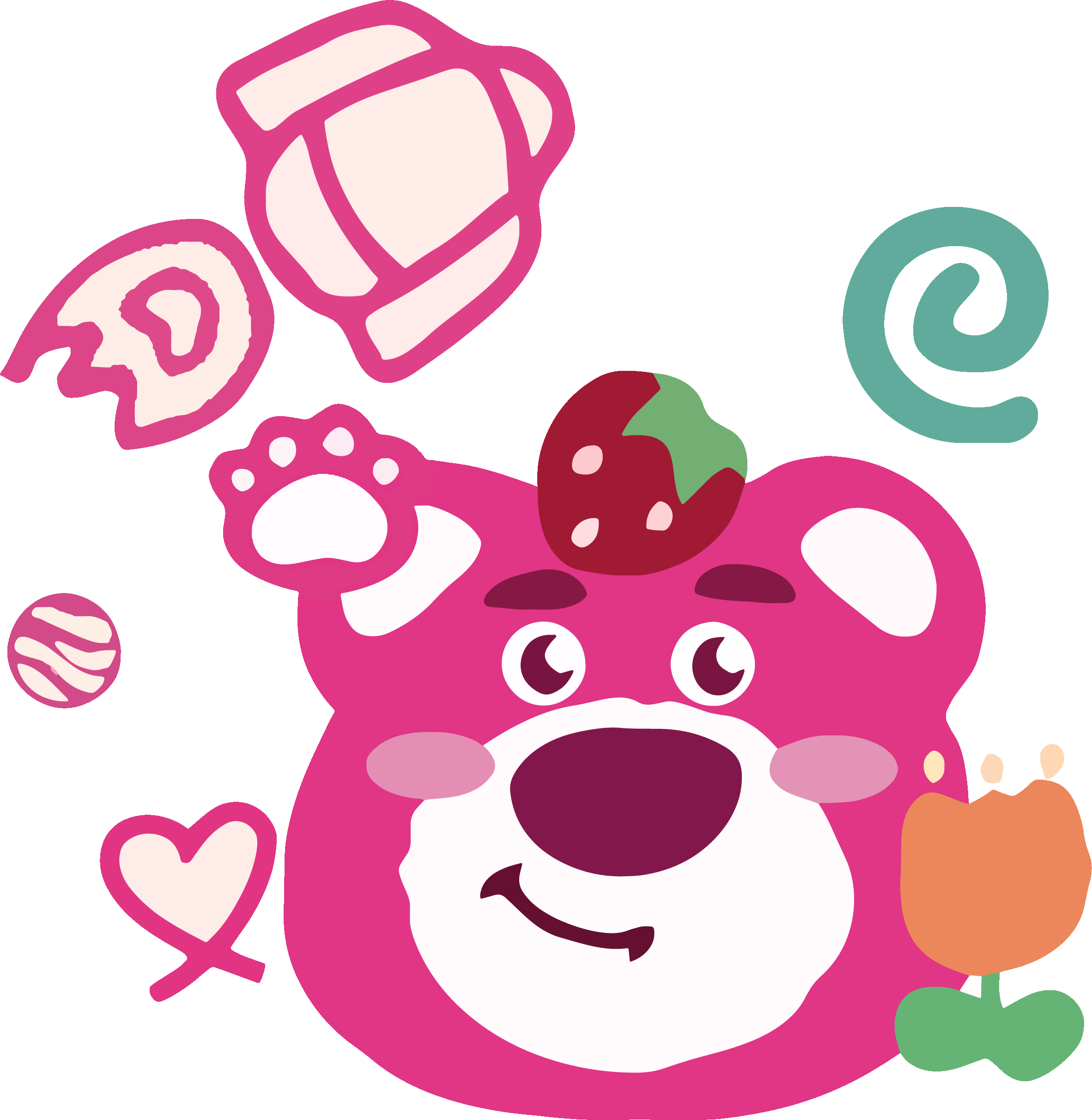 Cute Lotso Strawberry Graphic 50