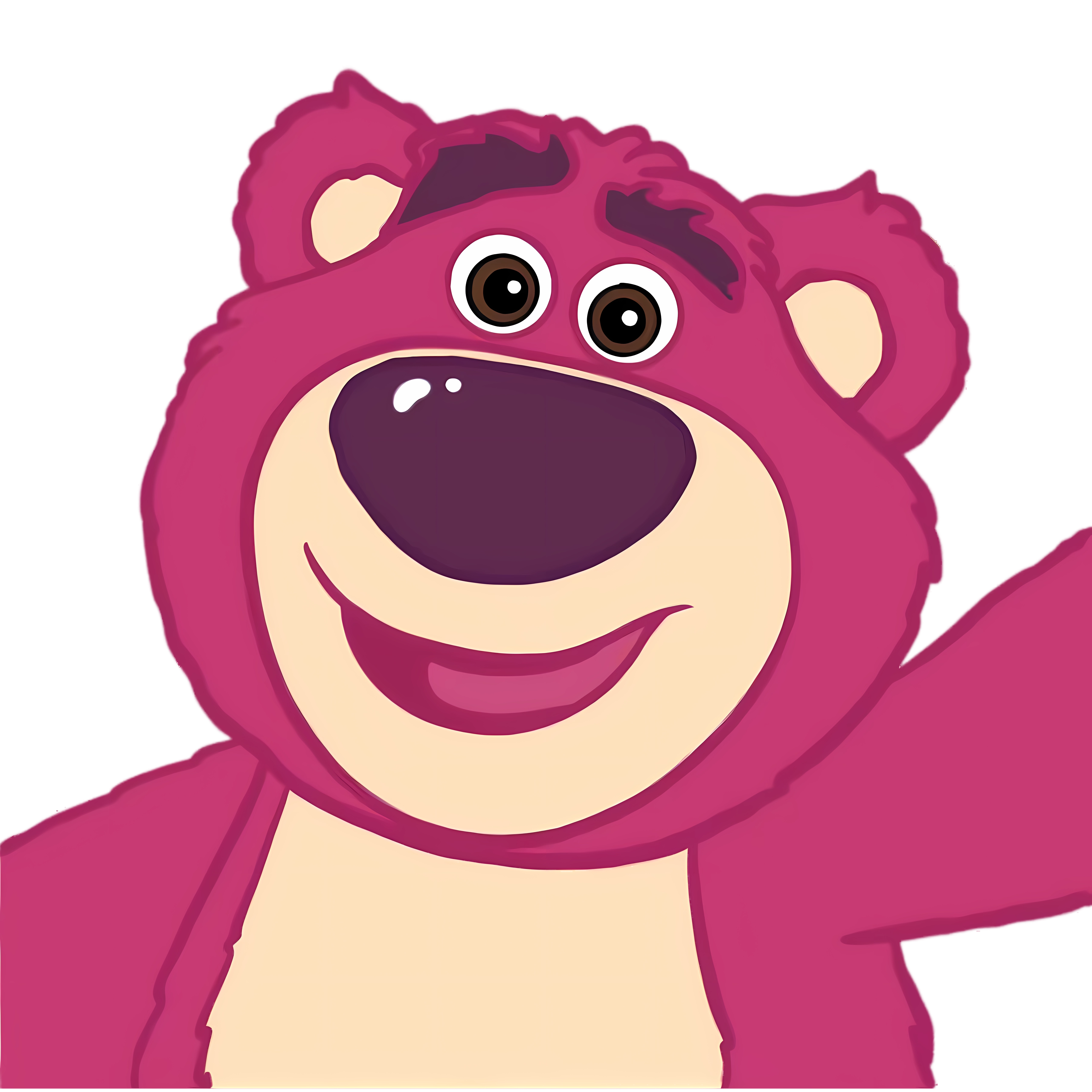 Smiling Lotso with Outstretched Arm Illustration