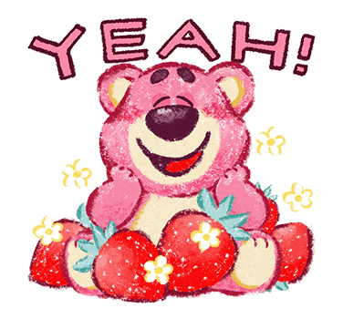 Yeah Lotso Among Strawberries and Flowers