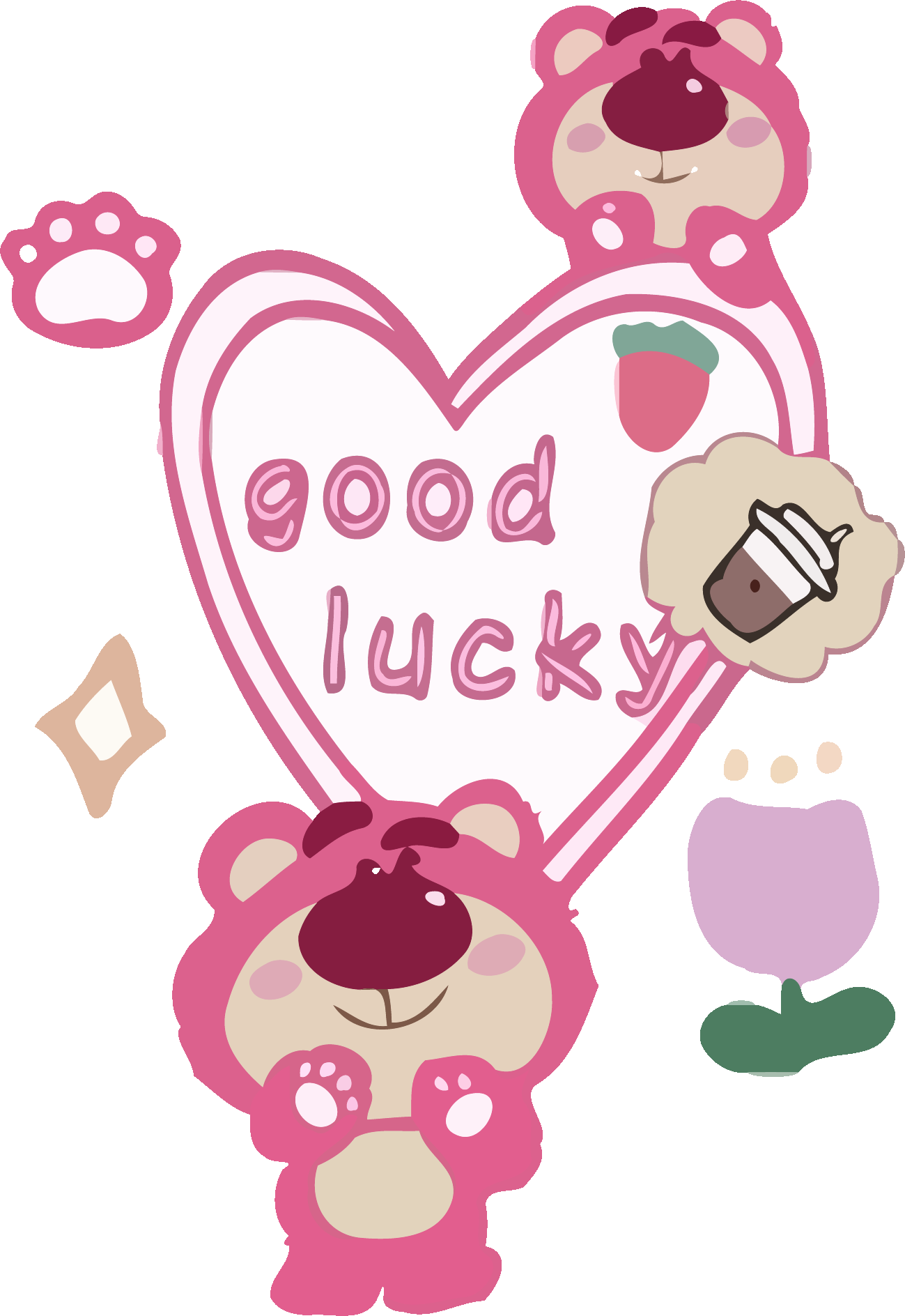Lotso Good Luck Heart Graphic 41