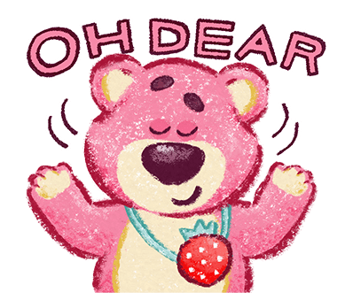 Oh Dear Lotso with Strawberry Pendant
