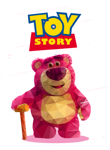 Textured Lotso Face with Strawberry