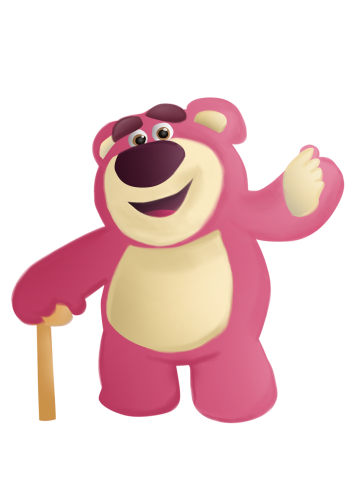 Waving Lotso with Cane 133