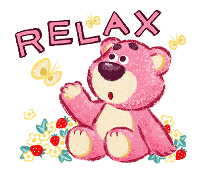 Relaxing Lotso with Butterflies and Strawberries