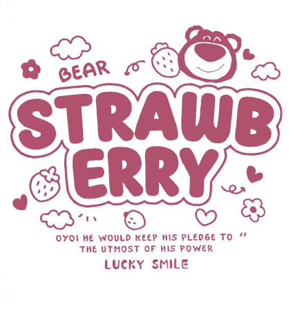 Strawberry Lotso Typography 104