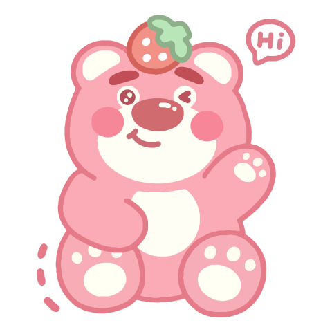 Lotso Says Hello with Strawberry