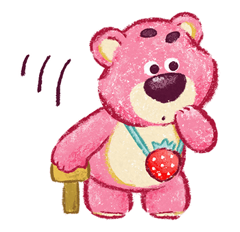 Lotso with Strawberry Pendant