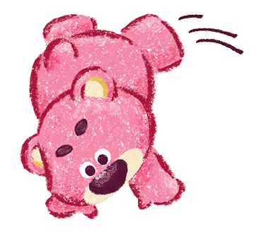 Lotso Tumbling Textured Illustration