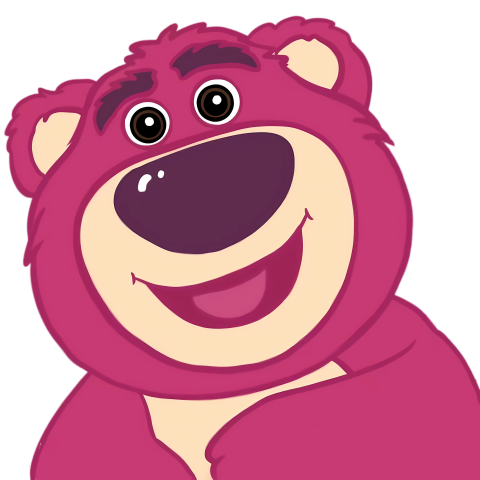 Cheerful Lotso Portrait Illustration