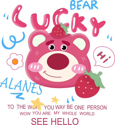 Lucky Bear Lotso Strawberry Graphic