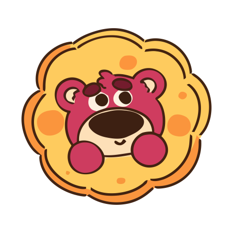 Lotso Peeking Through a Cookie