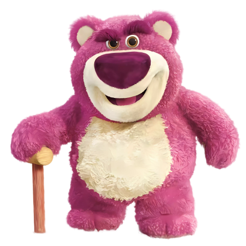 Lotso Grinning with Wooden Cane