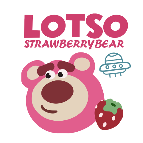 Lotso Strawberry Bear with UFO