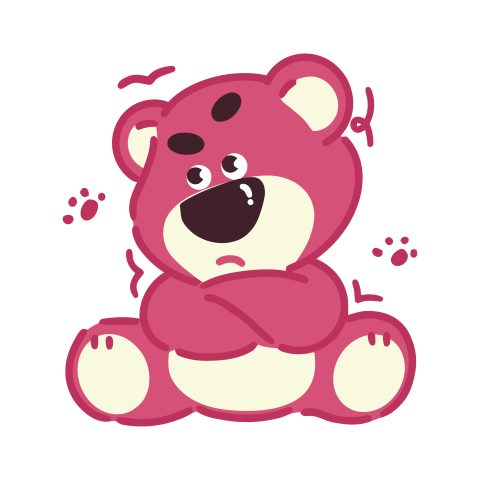 Seated Lotso with Paw Prints