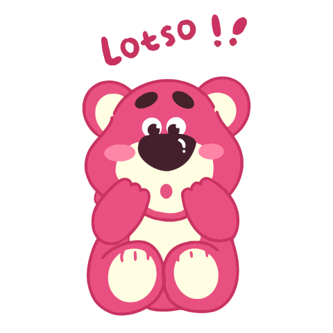 Surprised Lotso Sitting Illustration