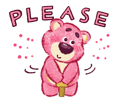 Lotso Please Begging Pose Illustration