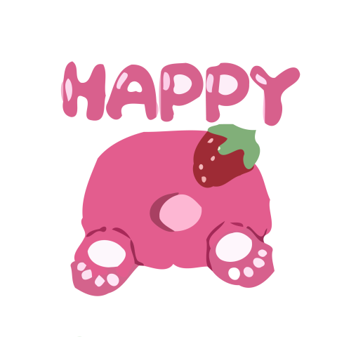 Happy Lotso Strawberry Bear Graphic