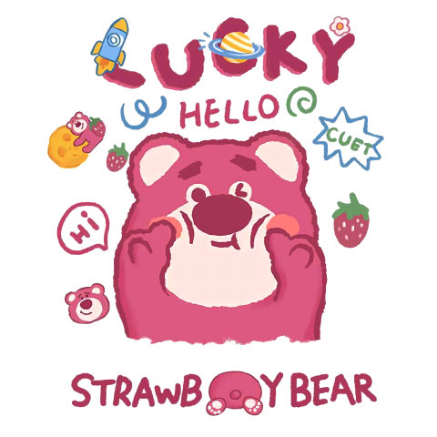 Lotso Hello Strawberry Bear Doodle