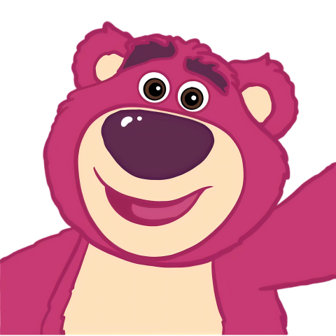 Smiling Lotso with Outstretched Arm Illustration