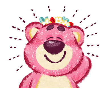 Smiling Lotso with Flower Crown