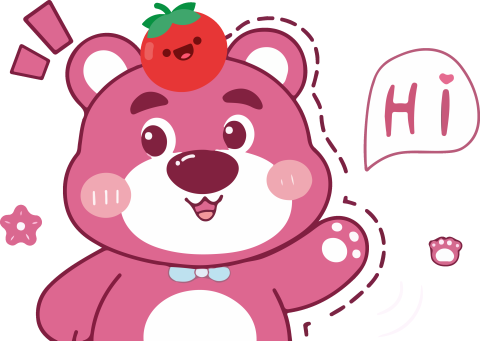 Lotso Waving with Strawberry 45
