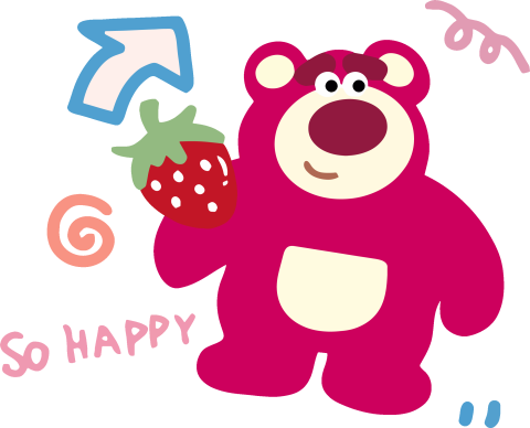 Lotso “So Happy” Strawberry Graphic