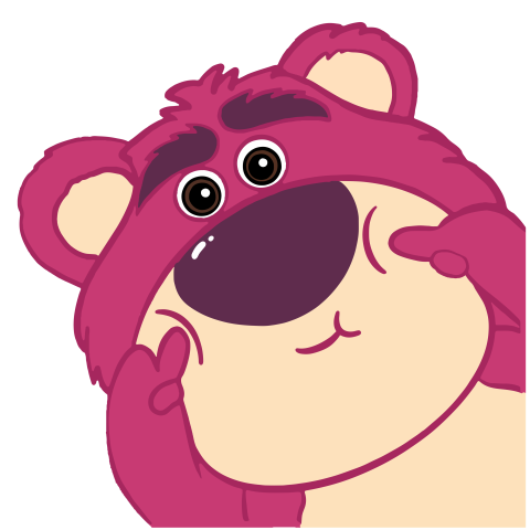 Lotso Making a Cute Cheek Pose Illustration
