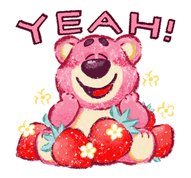 Yeah Lotso Among Strawberries and Flowers