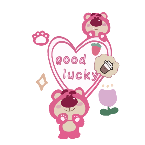 Lotso Good Lucky Heart Illustration