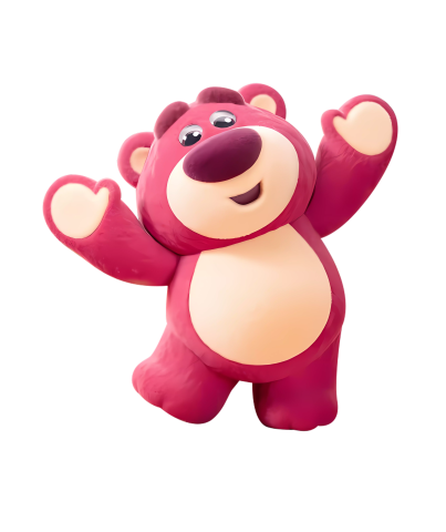 Cheerful Lotso with Open Arms