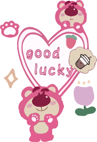Lotso Good Luck Heart Graphic 41